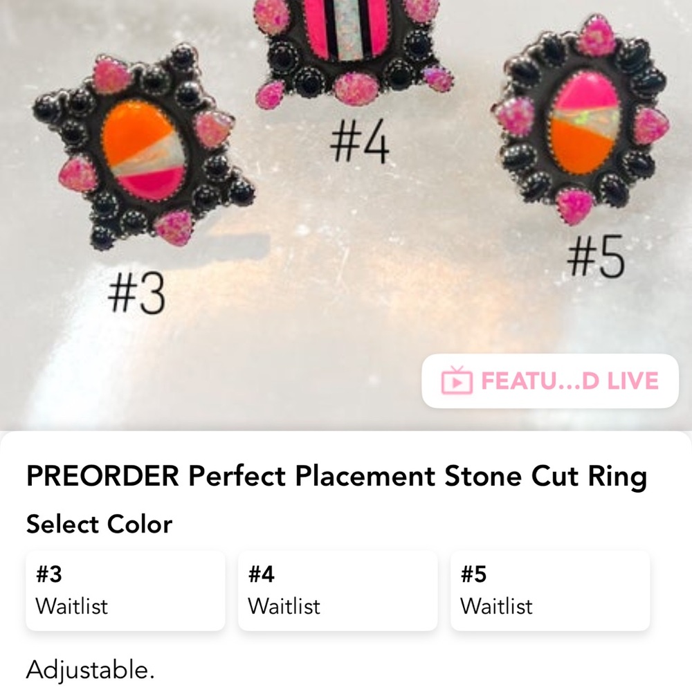 Colorful Statement ring - Picture 2 of 4